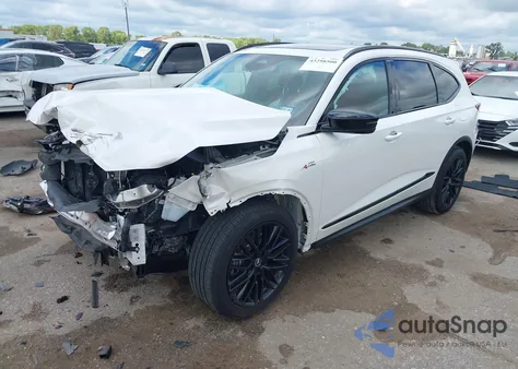 2025 Acura Mdx A-Spec Advance Package из США, поврежденный, VIN 5J8YE1H97SL012033